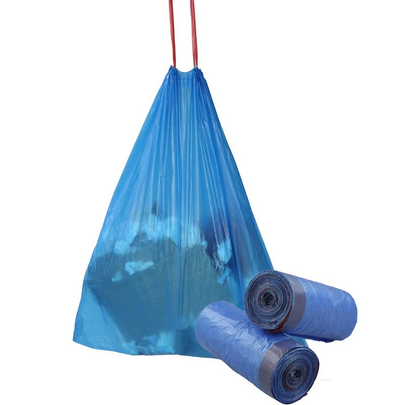 Fiazony Fiaze Drawstring Trash Bags, 6 Gallon, 200 Counts (Blue) - Image 1
